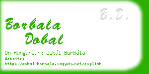 borbala dobal business card